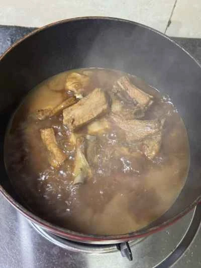 いんげん豆入り豚スペアリブの煮込みの作り方：11