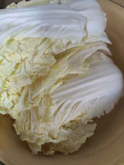 ニンニク入り蒸しベビーチンゲン菜ロールの作り方：1