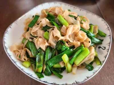 ニンニクの芽と乾燥豆腐の炒め物の作り方：6