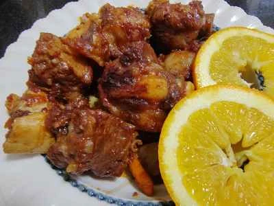 オレンジ風味のスペアリブのレシピ