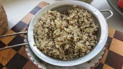 キヌアと花椒豆腐の作り方：6