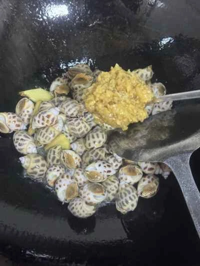 ニンニクとマスタードのツブ貝の作り方：6