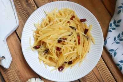 ホット＆サワーシュレッドポテトの作り方：6