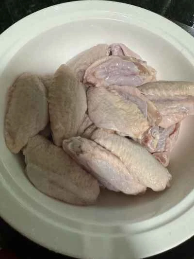 ハニーグレーズマッシュルームチキンウィングのレシピ手順：1