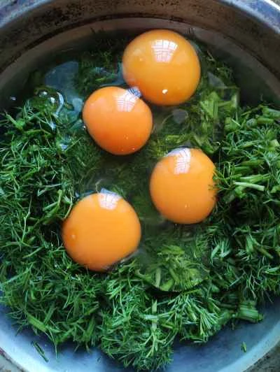 フェンネル風味の目玉焼きの作り方：3