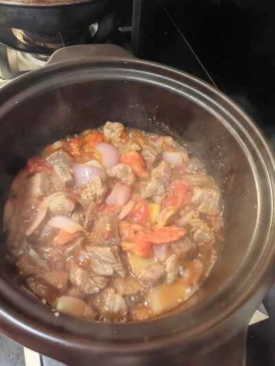 トマト煮込み牛ブリスケットの作り方：8