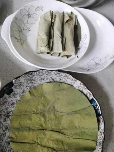 蓮の葉で蒸した豚バラ肉の作り方：6