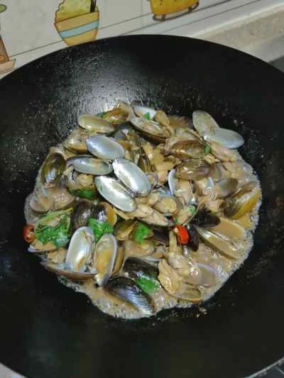 アサリのバジル炒めの作り方：11