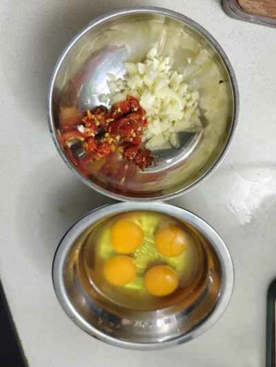 酢卵の作り方：1