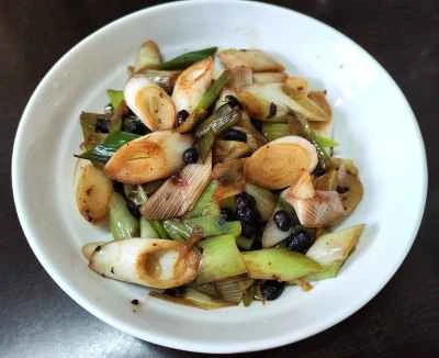 ネギと黒豆の炒め物の作り方：6