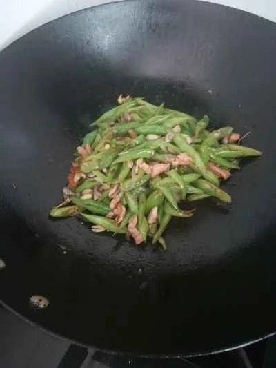 豚肉とインゲンの炒め物の作り方：4