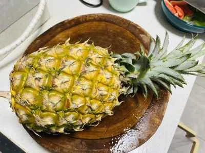 トマトとパイナップルのフィリングを作る手順：2