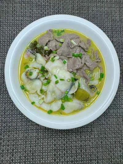 ザワークラウトと魚と牛肉のコンボの作り方：11