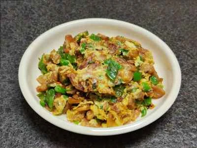 ピーマンと切り干し大根の卵炒めの作り方：14