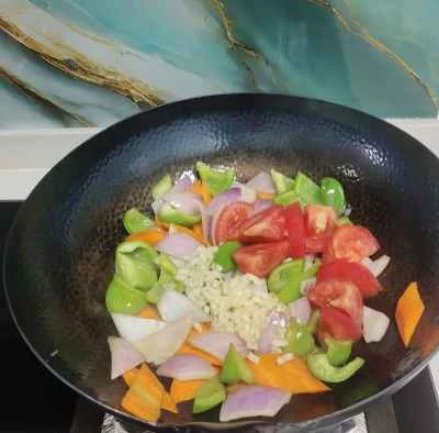 旬の野菜炒めの手順：5