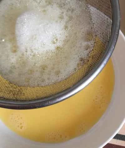 牛乳入り蒸し卵のレシピ手順：4