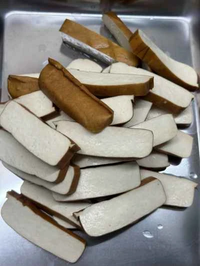 豚肉とニラと干し豆腐の炒め物の作り方：3