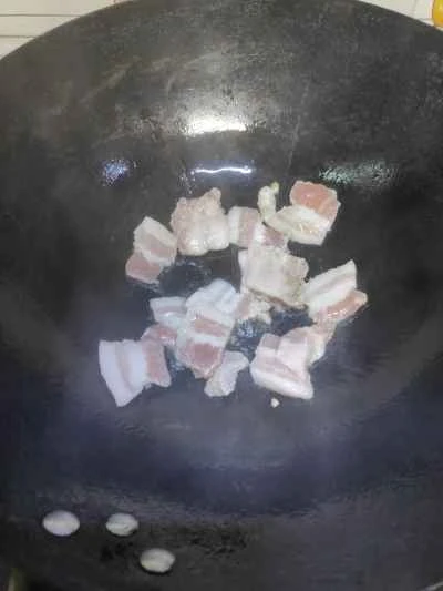 豚バラ肉とひょうたんの炒め物の作り方：5