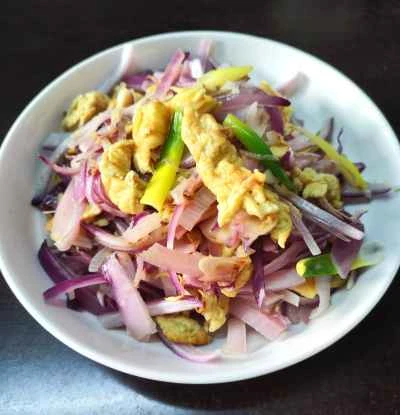 玉ねぎと卵の炒め物のレシピ