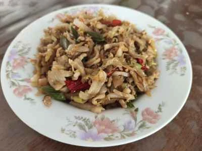 豚バラ肉とキャベツの酢漬け炒めの作り方：6