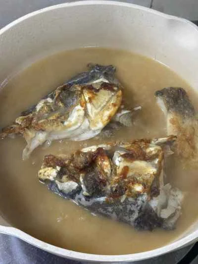 アサリ入り魚の頭煮込みの作り方：8