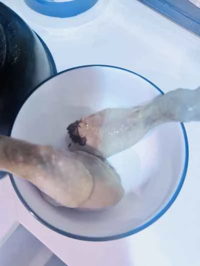 生姜とネギ入り細切りチキンの作り方：5