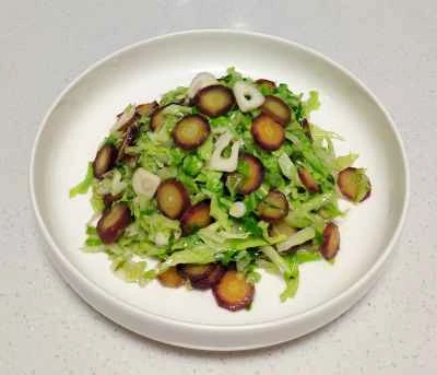 ニンジンとキャベツの炒め物のレシピ