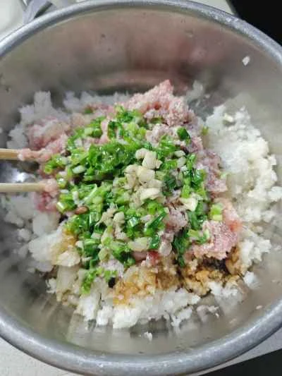 蒸し大根ミートボールのレシピ手順：5