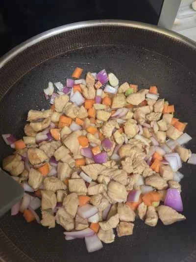 鶏肉と野菜炒めの作り方：6