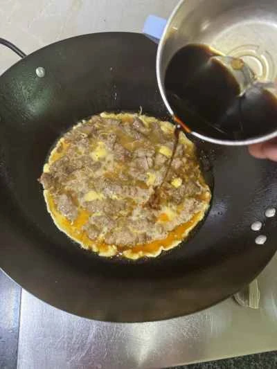 牛肉入りスクランブルエッグの作り方：10