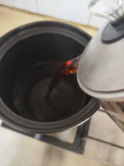 お茶風味の豚足煮込みの作り方：2