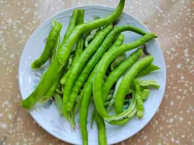 豚肉とピーマンと干し豆腐の炒め物の作り方：1