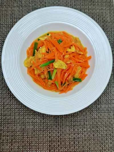 にんじんと卵の炒め物の作り方：11