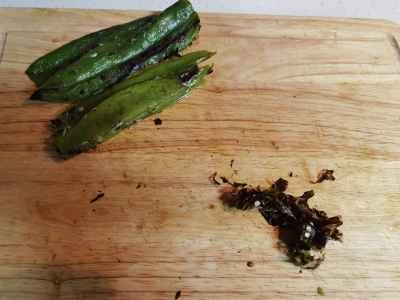 ローストチリと塩卵の作り方：6