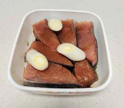 蒸し鮭のレシピ手順：4