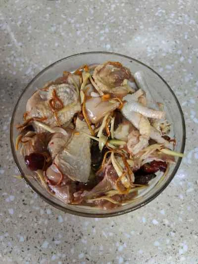 蓮の葉蒸し鶏のレシピ手順：6