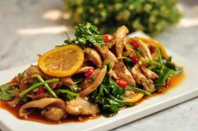 手で切ったレモンチキンの作り方：10