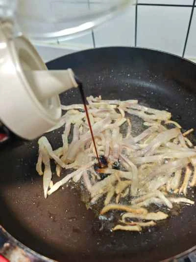 水たけのこの炒め物の作り方：4