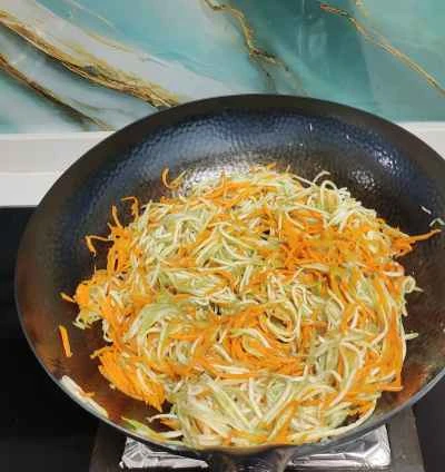 千切り野菜炒めの作り方：5
