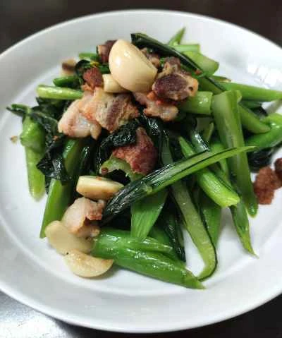 豚肉の皮と白菜の炒め物の作り方：7