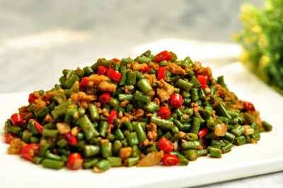 ひき肉入りインゲン炒めの作り方：7