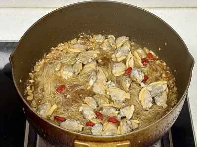 ニンニクあさり春雨の作り方：6