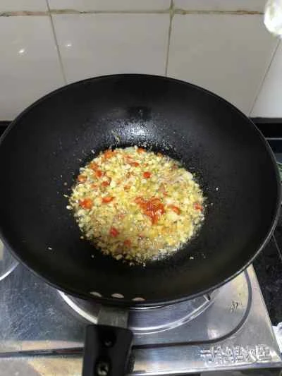 家庭風もち米とたけのこの炒め物レシピの手順：3