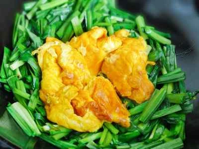 チャイブ入り卵炒めの作り方：6