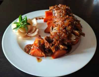 サツマイモと鴨の胸肉の作り方：11