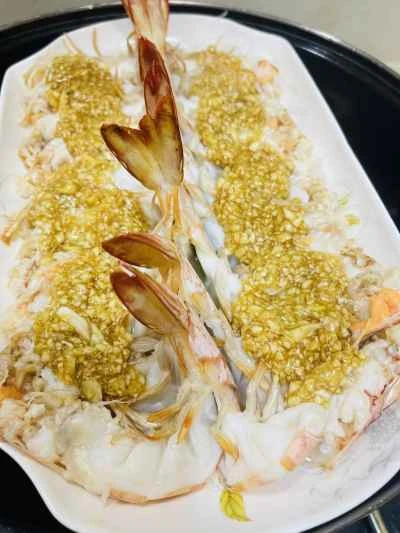 ニンニク蒸しエビの作り方：6