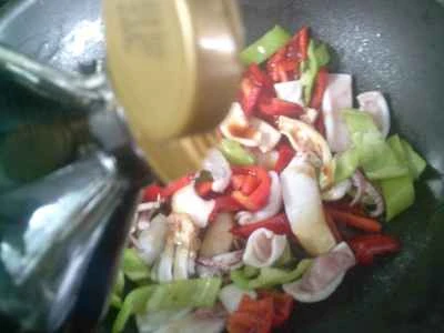 イカとピーマンの炒め物の作り方：10