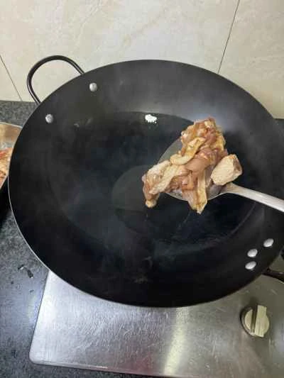 鶏もも肉のネギ煮込みの作り方：6