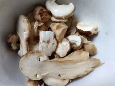 松茸炒めの手順：2