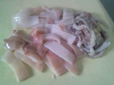 イカとピーマンの炒め物の作り方：3